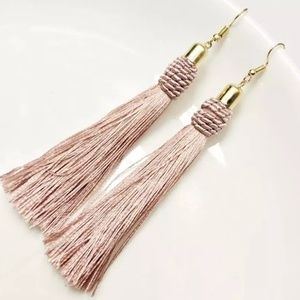 Beautiful Long Tassel Earring Fashion Champagne